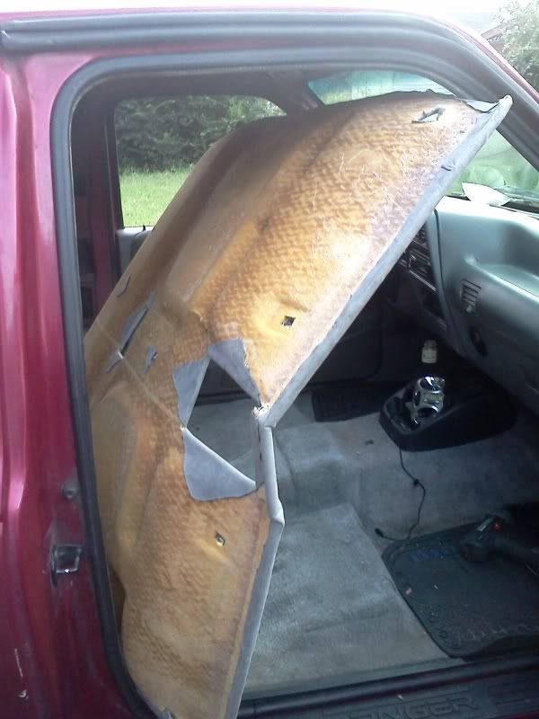 How to Replace headliner in an older extended cab ranger Ford