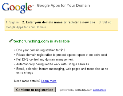 Google Starts Selling Domains For $10 Per Year