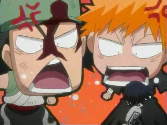 bleach_ichitachi0516.jpg ganju and ichigo yelling at hanatarou  image animefanatic45