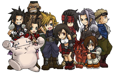 Final Fantasy 7 Chibi Group Pictures, Images and Photos