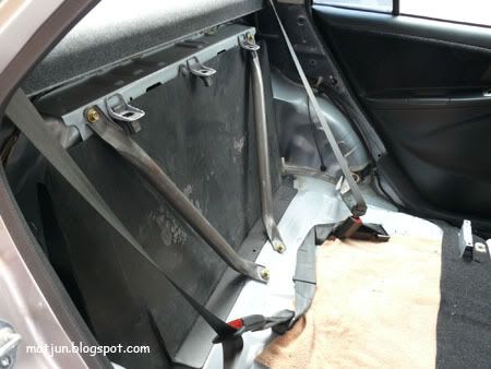Stripped Out Rear Seats