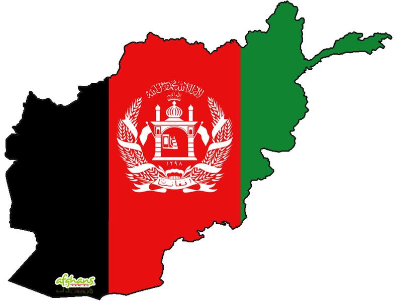 Afghanistan map photo: Afghanistan Map afghan_flag_map.jpg