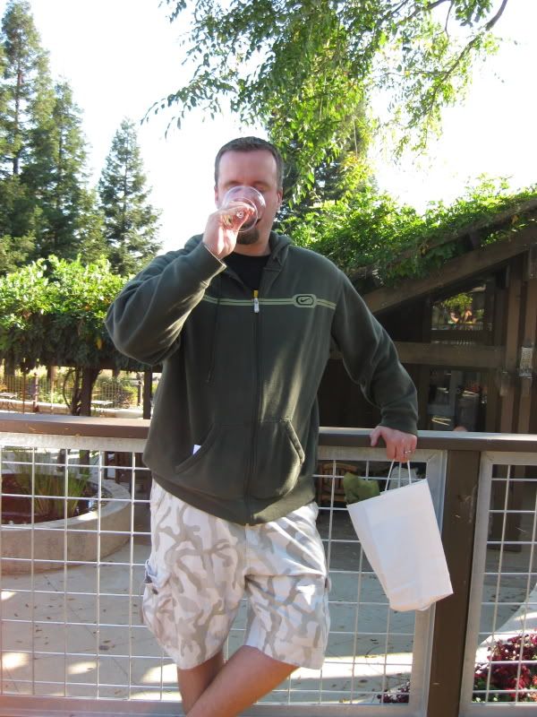 Blackmail! Blackmail! Lenn actually drinks CA wine!