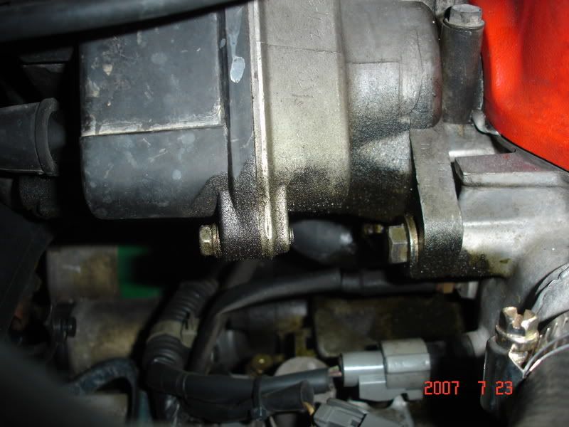 Oil leaking near distributor...