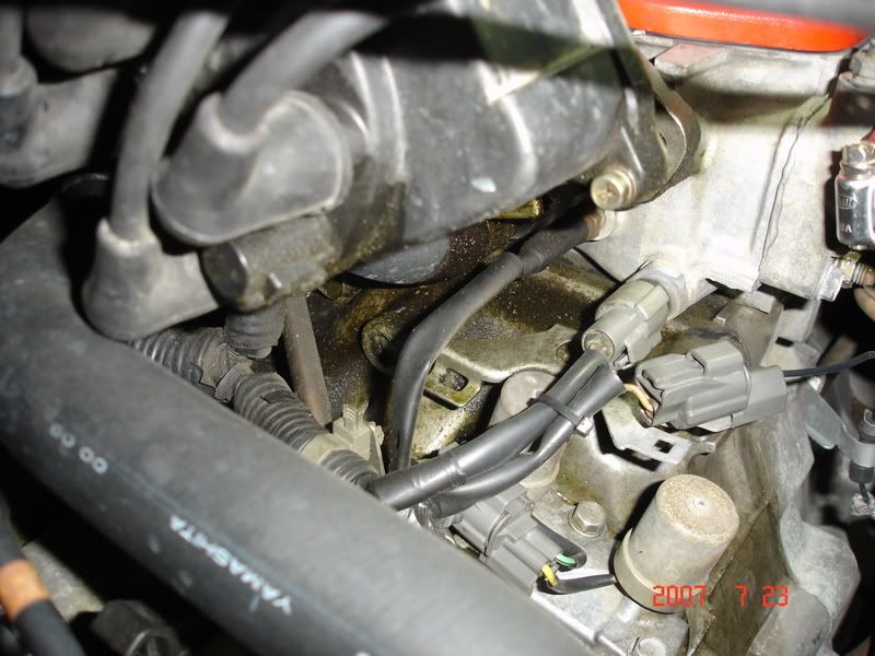 Oil leaking near distributor...