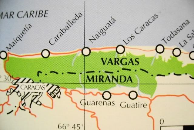 Ubicacion De La Cordillera De La Costa De Venezuela