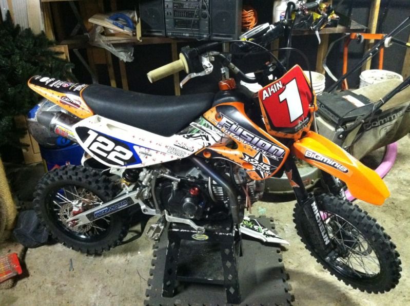 Orange klx plastics with ktm front setup for sale! Forums