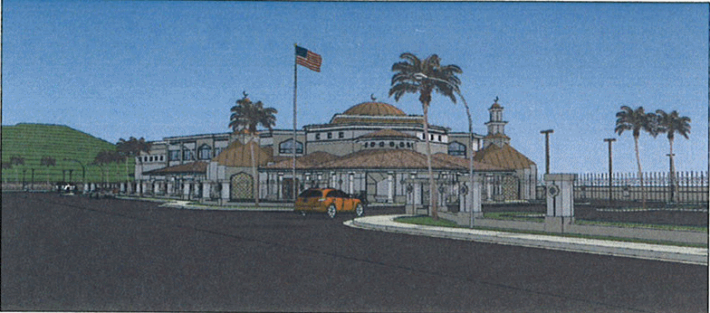 Artist's rendition of the proposed Islamic Center of the Temecula Valley (ICTV)
