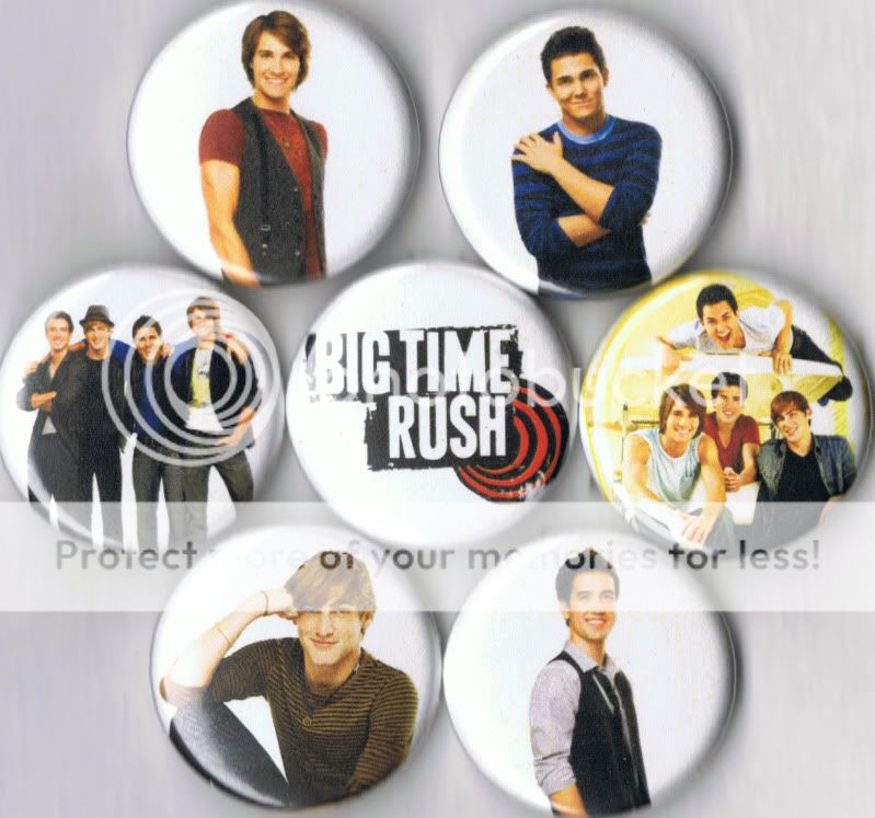 Big Time Rush 7 pins buttons badges BTR Boyfriend  