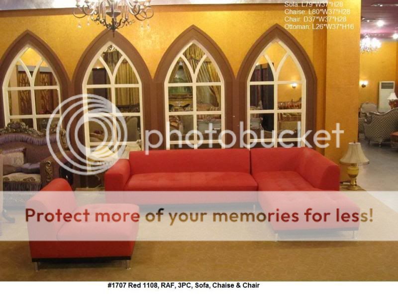 1707 4pcs( Two sofa & Two ottoman) Configurable Set  