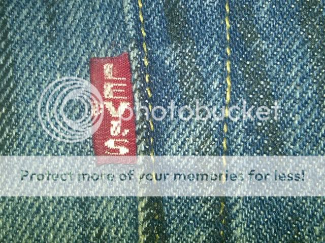 VINTAGE LEVI Striped 1960s 501 Selvage Big E 30 X 32  