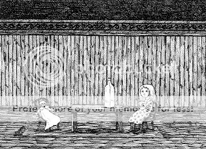 the adults are smoking and joking...